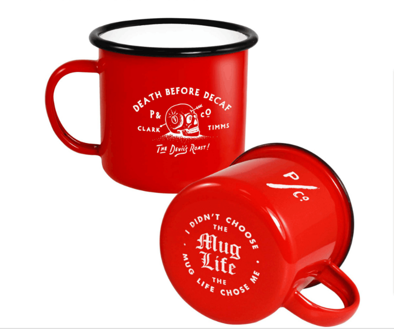 Enamel mugs