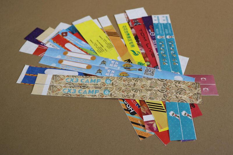 Tyvek bracelets