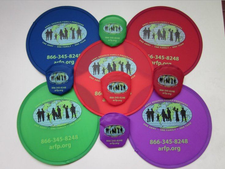 Opvouwbare frisbee met zakje met eigen bedrukking image