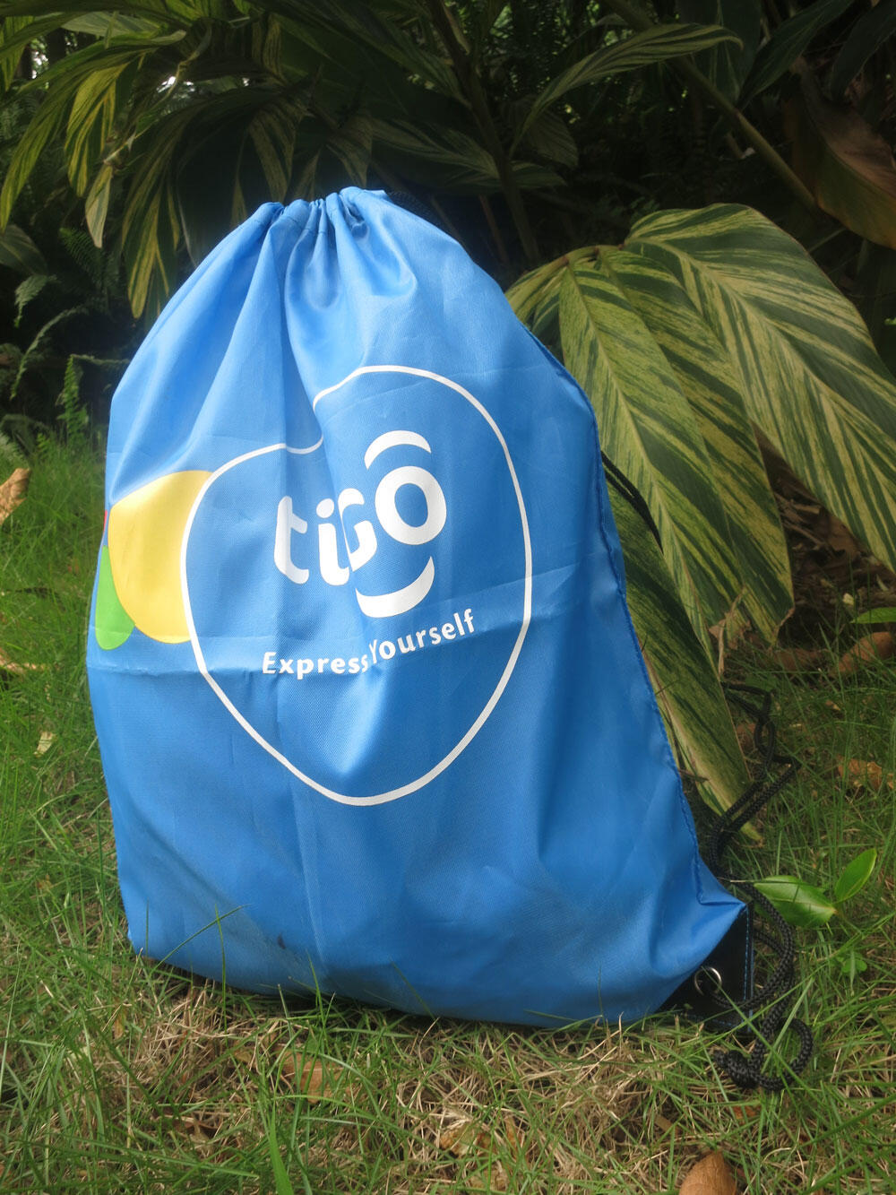 Bedrukte polyester rugzak met trekkoord 47x38cm  image