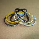 Siliconen polsbandjes 6mm foto