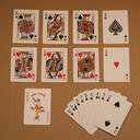 Poker size playing cards front