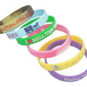 Siliconen polsbandjes 12mm plaatje