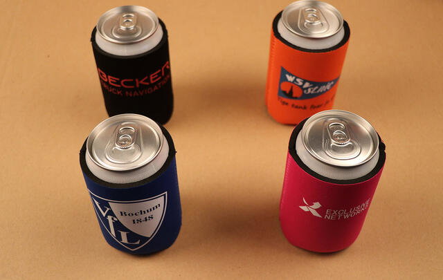 Blikjeskoeler neopreen 33cl met uw eigen bedrukking image