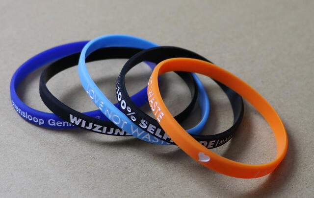 Siliconen polsbandjes 6mm foto