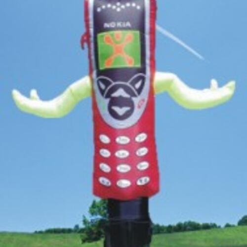 Custom printed inflatable skydancer 6 meter with blower image