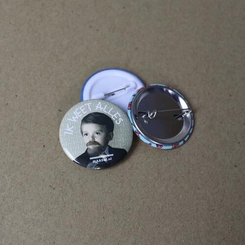 Metal button badge large image